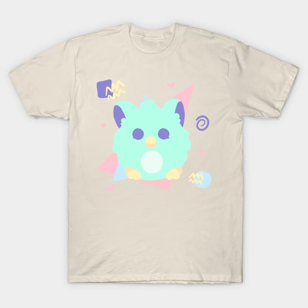 Furby (Yellow) T-Shirt by thighhighsenpai